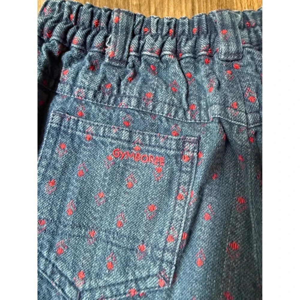 Vintage Rainbow Tag Gymboree Flower Stitch Shorts Large (3T-4T)‎